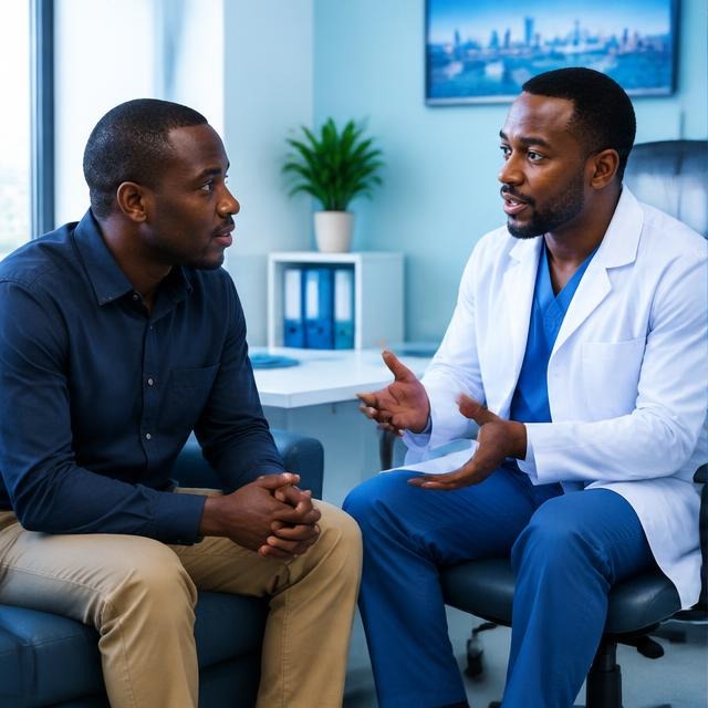 Private consultation between a patient and clinician