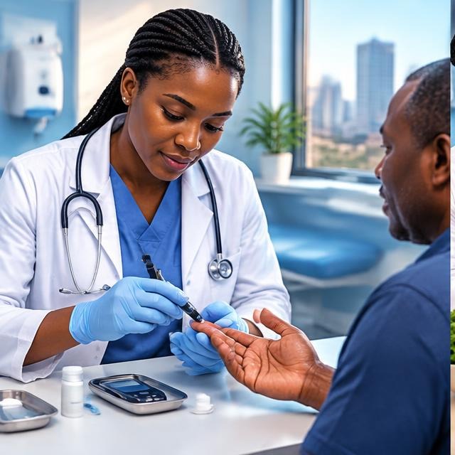 Clinician supporting routine blood glucose monitoring